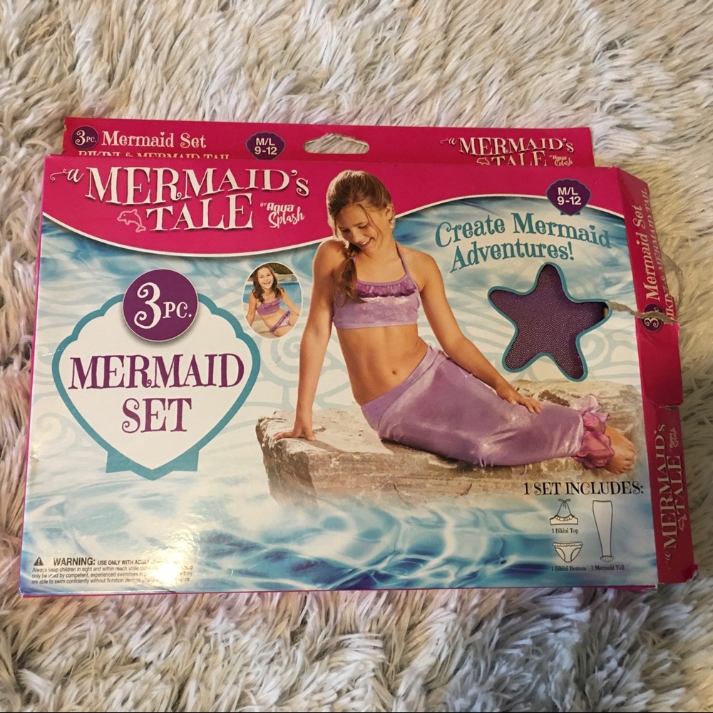 Girls Mermaid Tail Costume